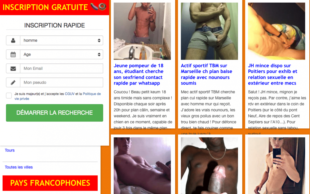 Le site de plans cul gay par excellence !